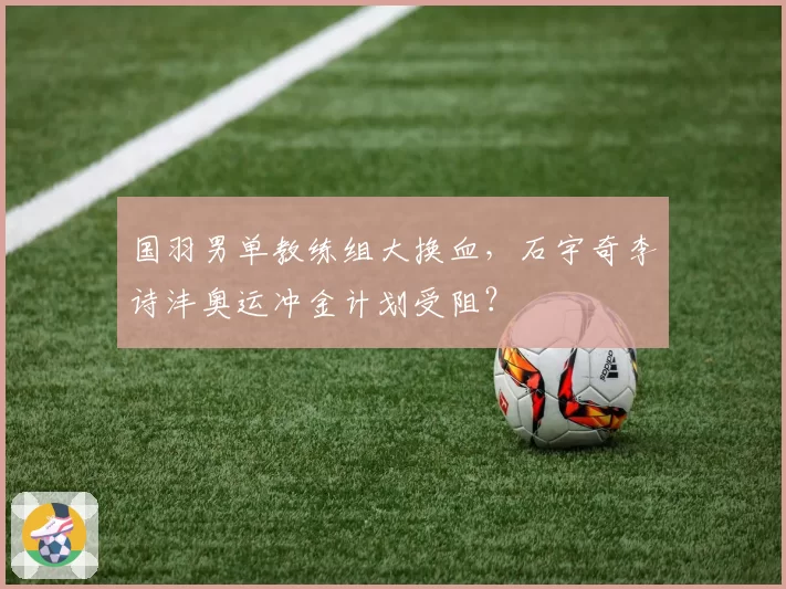 国羽男单教练组大换血,石宇奇李诗沣奥运冲金计划受阻?